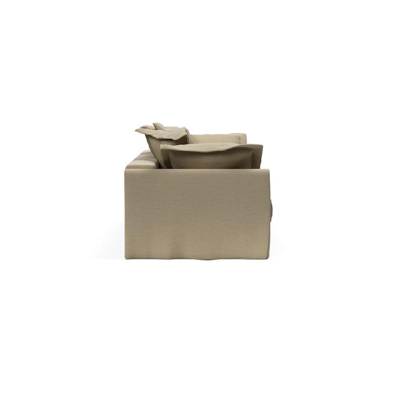 Canapé-lit design Pascala Innovation Living - Convertible 200x140 cm - Tissu Vivus Dusty Sand_3