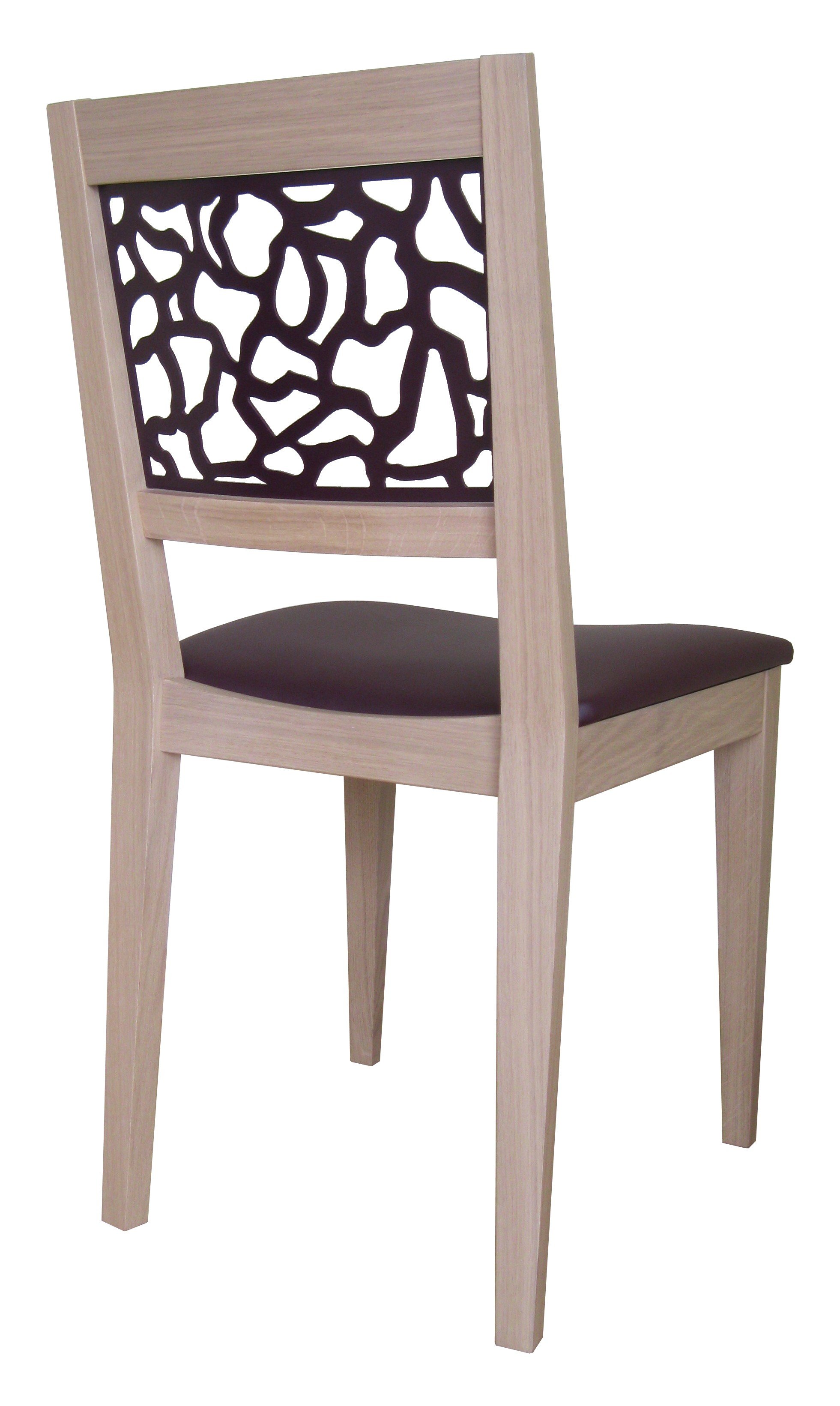 Chaise jennyfer en bois massif et metal_3