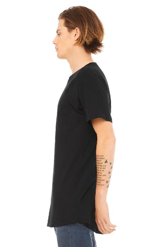 T-shirt homme coupe longue - Bella + Canvas - Réf: BE3006 - 100% coton peigné ring spun - Taille XXL_3
