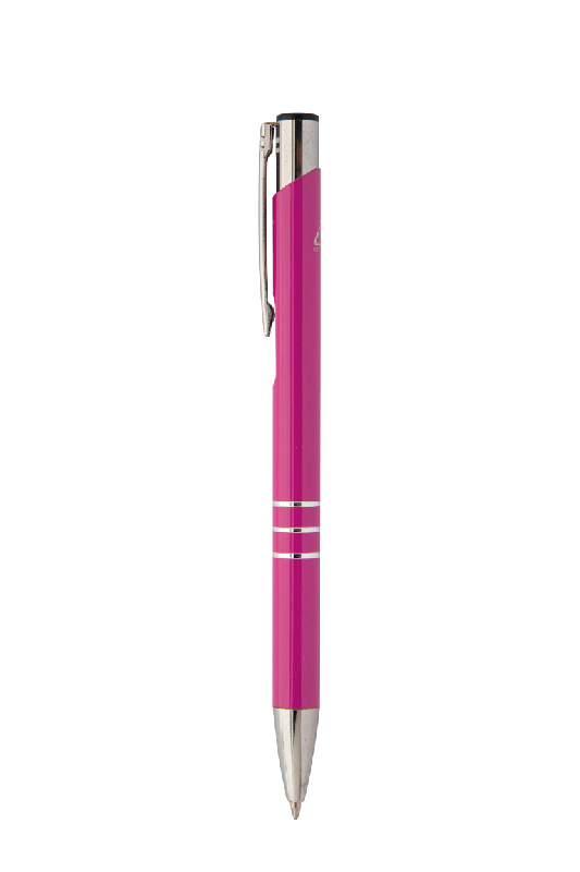 Stylo en aluminium recyclé - encre bleue - couleur fuchsia - 7 gr_3
