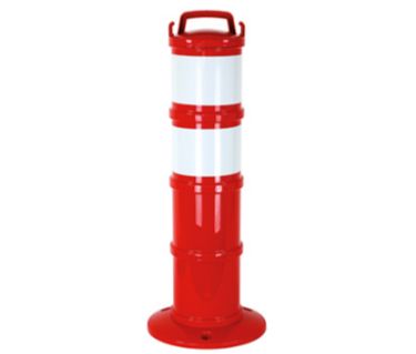 28640 - Poteau de signalisation avec balise modulable rétroréfléchissante - chaînes incluses et hauteur ajustable_3