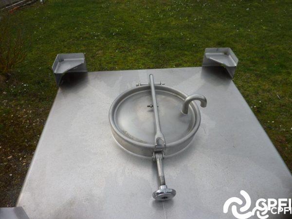 Container inox carré 1000 L - con017 - Goavec - IBC/GRV - INOX 316_3