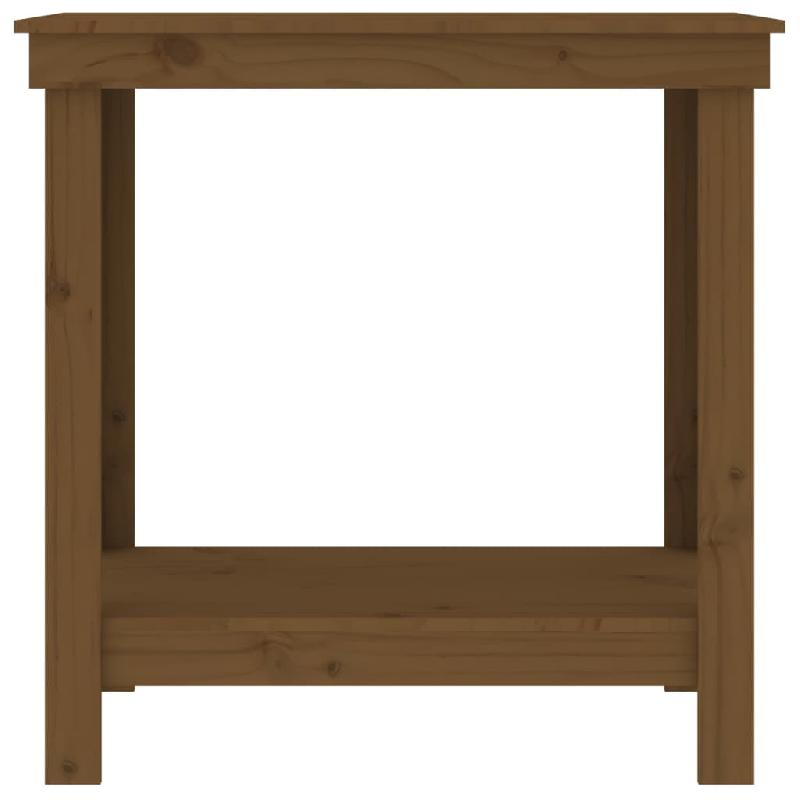 Vidaxl banc de travail marron miel 80x50x80 cm bois de pin massif 822499_3