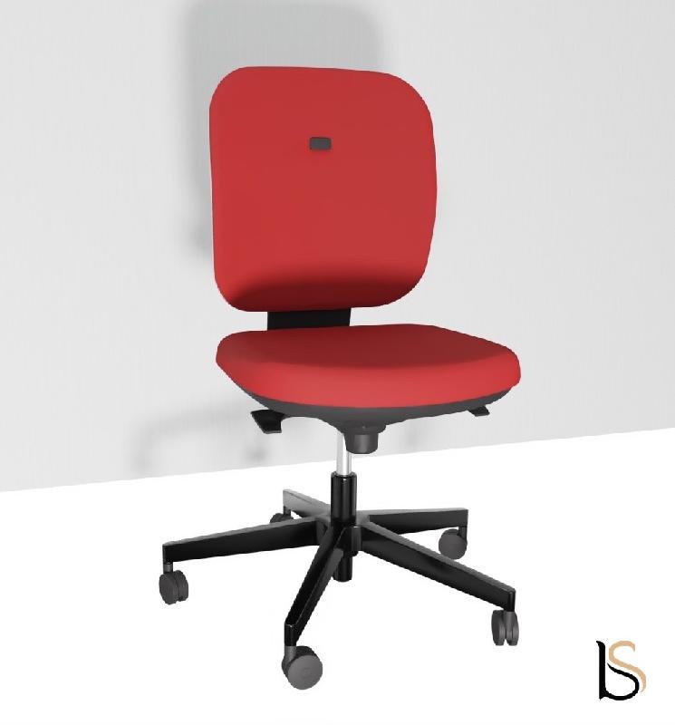 Siège de bureau Alaia moyen dossier - Sokoa - Rouge, Contact permanent, Classique_3