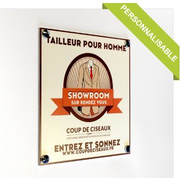 Plaque aluminium anodisé - Direct Signalétique - Impression logo ou texte - Épaisseur 2 mm - Fixation adhésif ou entretoises_3