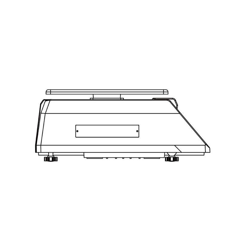 SM-100CS - Balance commerciale Digi France - poids/prix avec imprimante ticket/étiquette - 3/6 kg_3