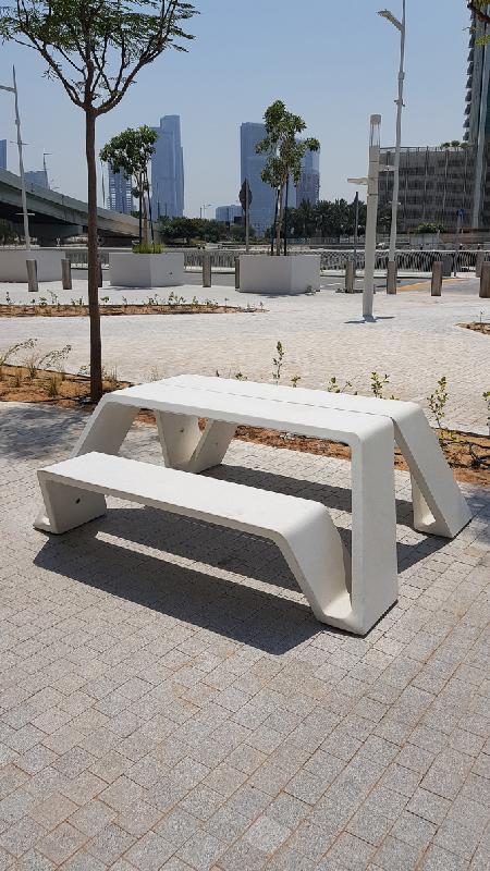 Table pique nique Multibench en béton JQ120, JQ60, JQ90, JR120, JRA100_3