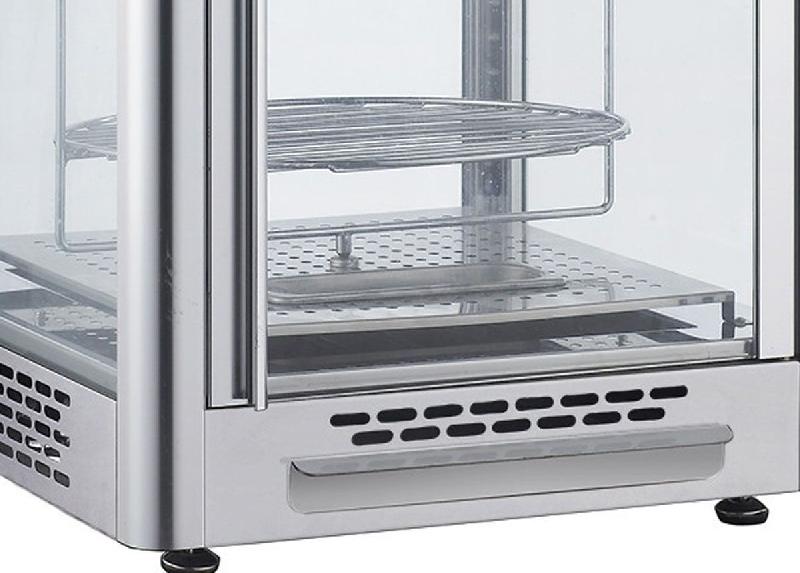 Vitrine chaude rotative - 4 niveaux - 470 mm | GGM_3