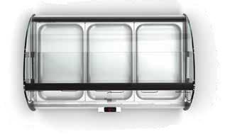 Vitrine chauffante 2 GN 1/1 Chaleur humide Série SPLENDID Bain Marie Sayl_3