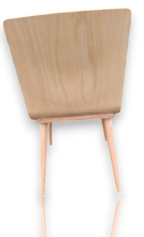 Chaise pour salle à manger d'occasion Scaun SM1 en bois naturel - hêtre massif - ergonomique et polyvalente_3