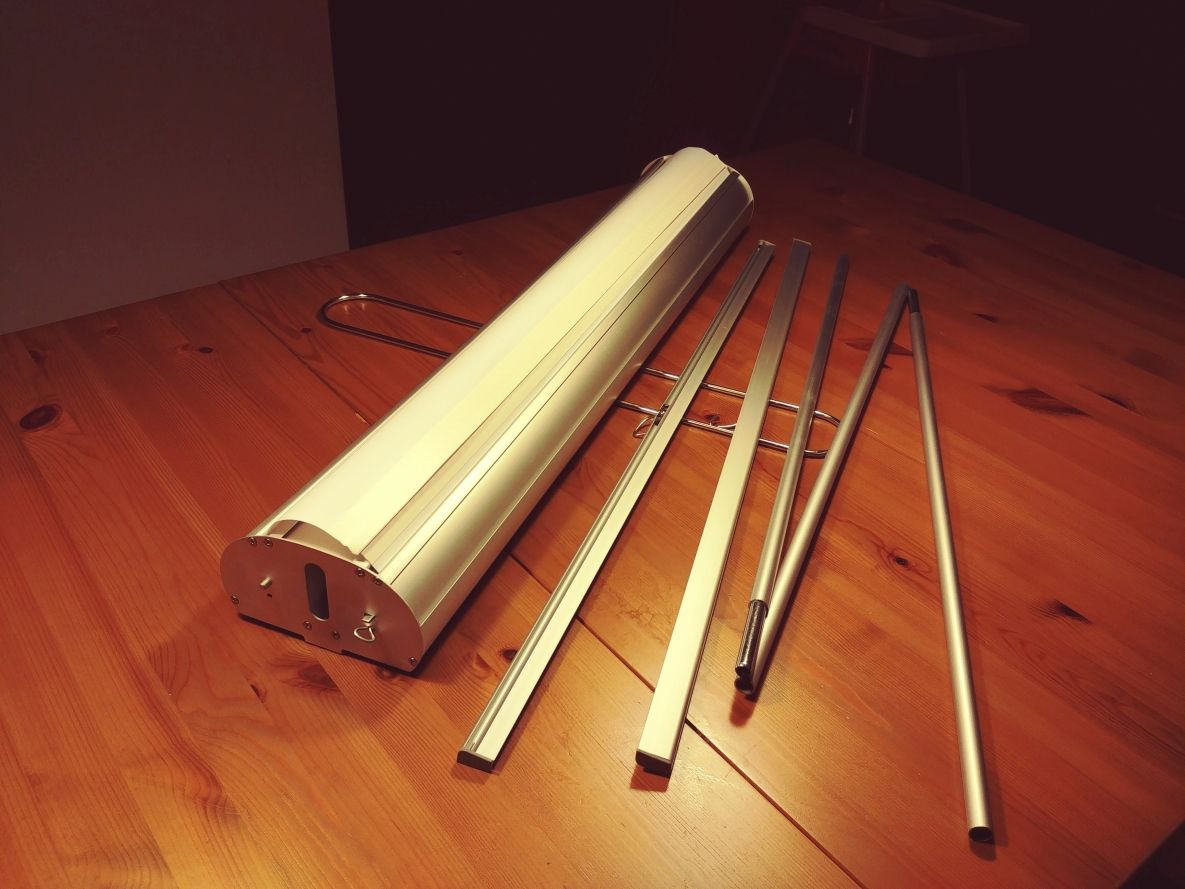 Kakémono roll-up double face - 85, 100 ou 120 cm - Enrouleur aluminium robuste et économique_3