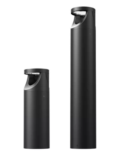 Borne d'éclairage extérieur noir - Hauteurs 50cm ou 90cm - 14W à 24W - Design cylindrique IP66 IK10 - BOLLAR_3
