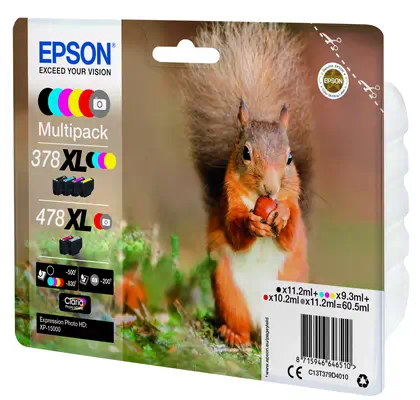 EPSON Multipack 6 colours 378XL/478XL Squirrel incl. R/G_3