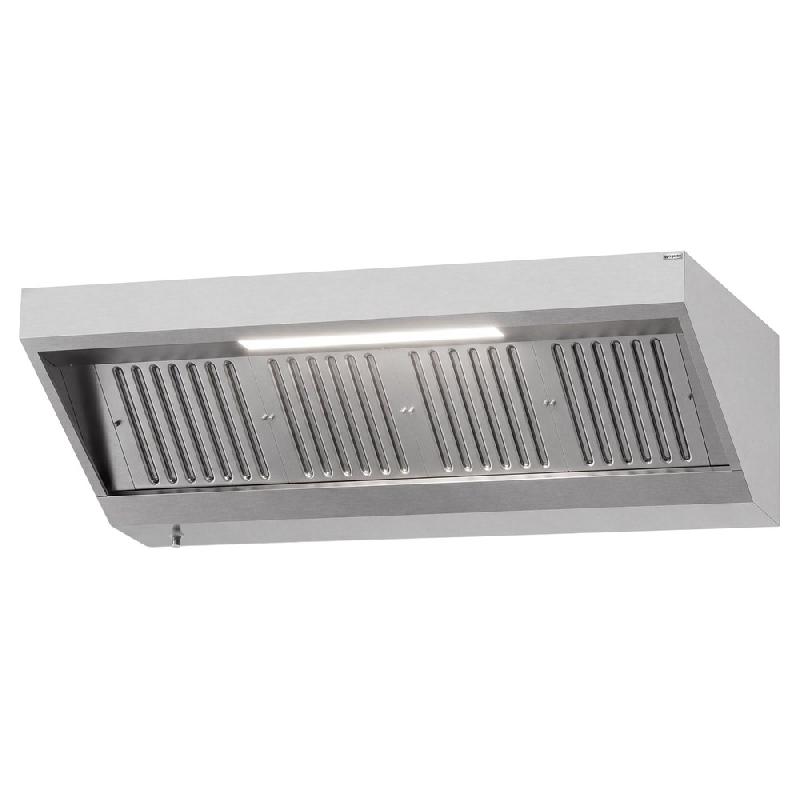 Hotte murale inox statique 1m80 avec filtre et éclairage | Profondeur 700 mm_3