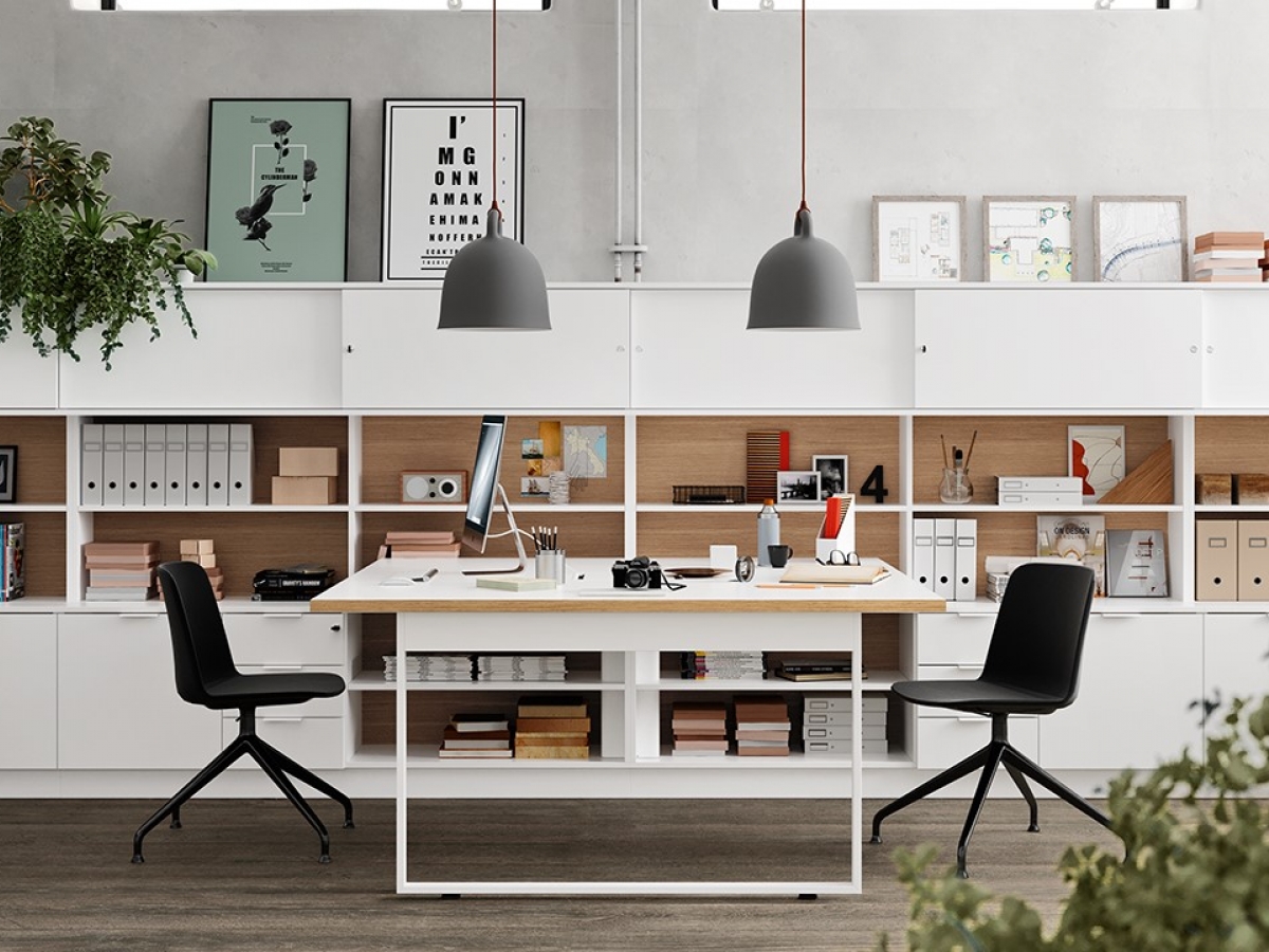 Bureau open space esthétique et facile à monter -PIGRECO LOOP_3