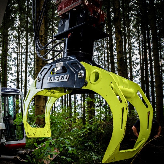 Grappin forestier usage en fixe - pelle 3 à 20 Tonnes - construction robuste en HARDOX_3