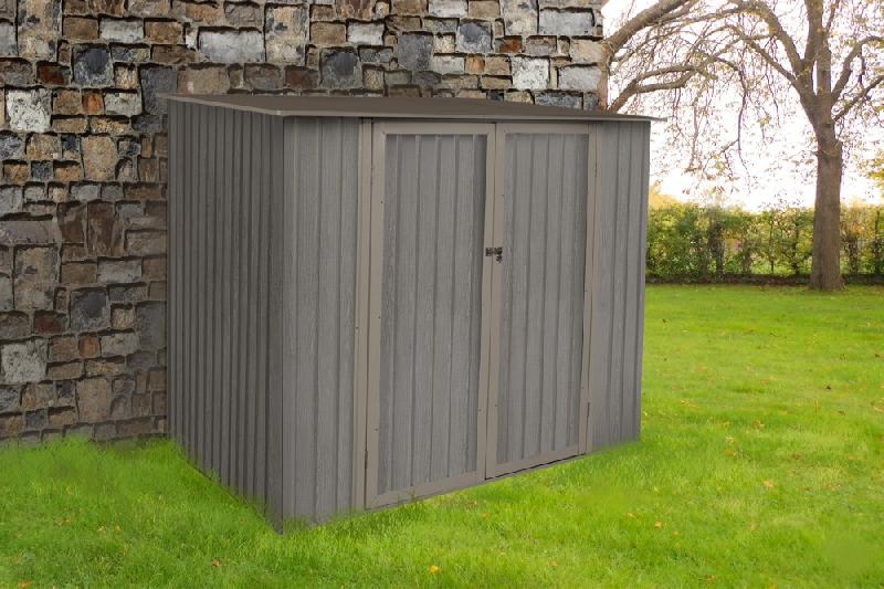 Abri jardin métal - aspect bois vieilli - 3,17 m² - gris 75_3