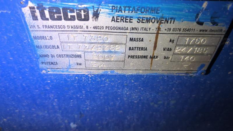 Nacelle ciseaux ITECO it7380 occasion_3