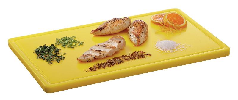 Planche à découper PRO 53x32 W-R A120511 Bartscher - Jaune_3