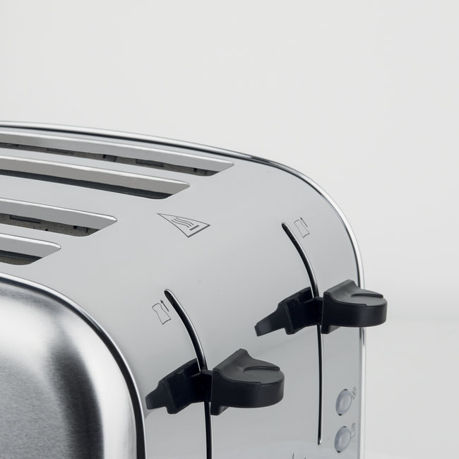 TOS14 - Grille-pain toaster 4 tranches en acier inoxydable - H.Koenig - 1500W, 7 niveaux de brunissage_3