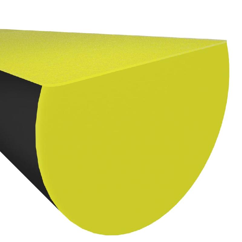 Vidaxl protecteurs d'angle 2 pcs jaune et noir 4x3x100 cm pu 153099_3