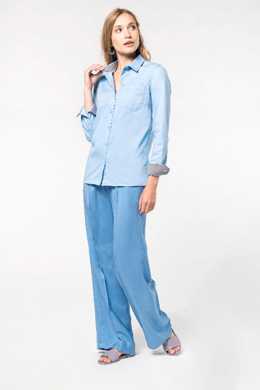 Chemise de travail en coton Nevada manches longues femme - Kariban - Réf : K585_3