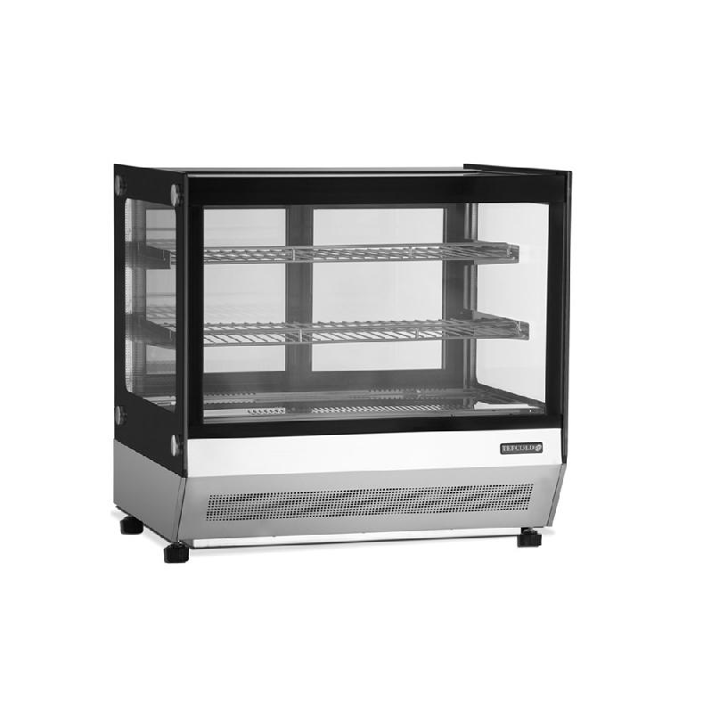 Comptoir réfrigéré LCT-F - façade vitrée plane - éclairage LED - finition inox_3