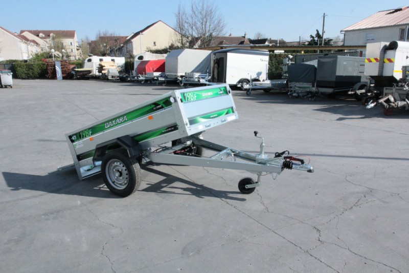 Remorque avec frein entièrement démontable - fabrication française Daxara 198 F - robuste et polyvalente_3