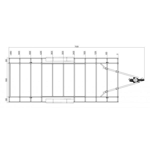 RTD 6m x 2m44 - 3500 kg - Remorque pour Tiny House avec timon démontable_3