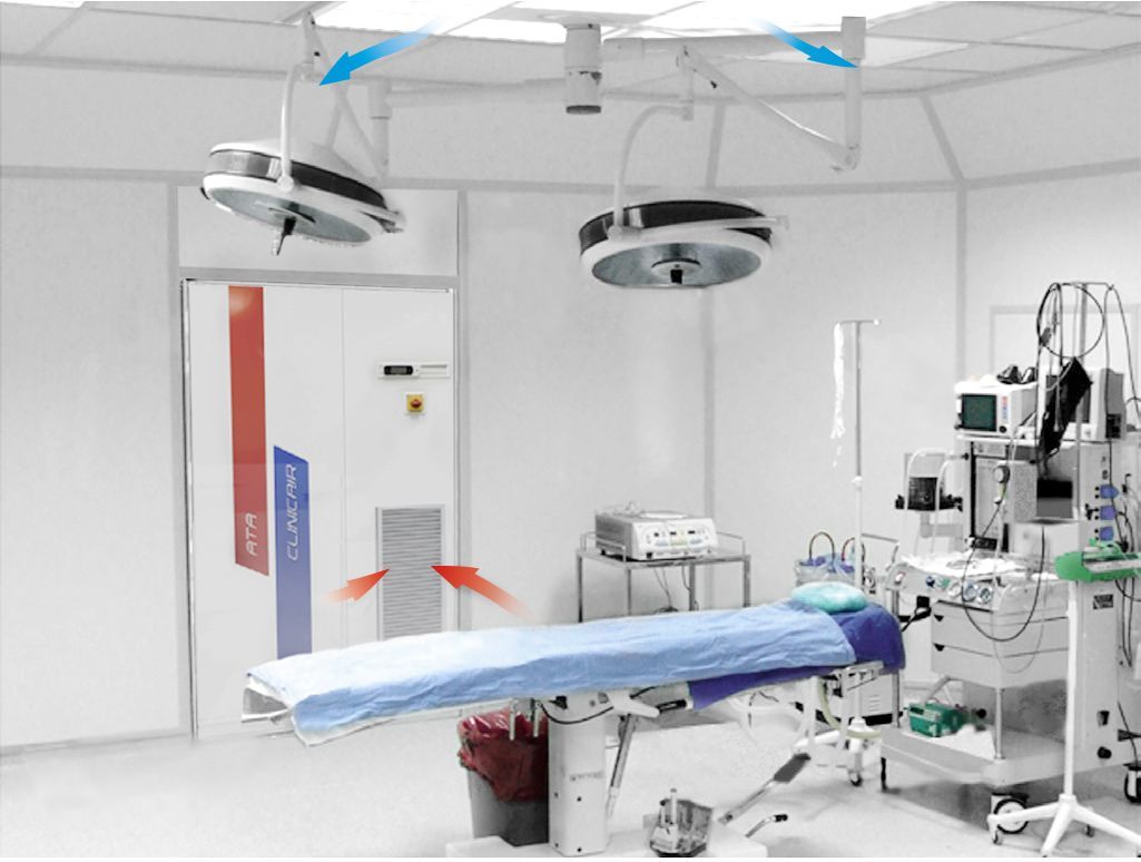 Traitement d'air hygiénique avec un débit maximal de 7000m3/h