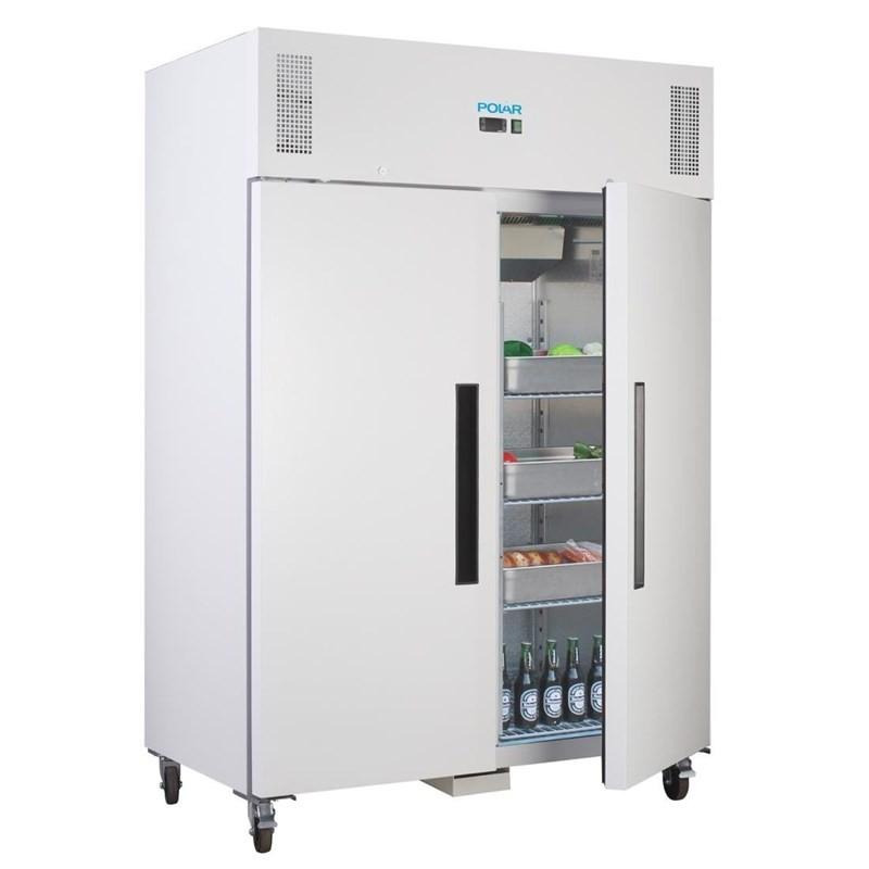 Armoire réfrigérée positive GN double porte blanche Série G 1200L CC663 Polar_3