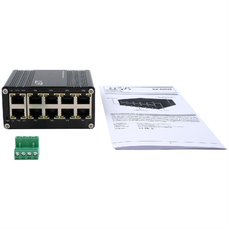 EXSYS EX-62025PoE Switch Ethernet industriel 10 ports PoE, non géré_3