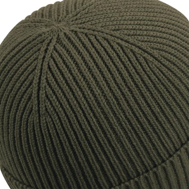 Bonnet tendance à patch - Réf: B442R - Beechfield - Touché doux, mailles à épaisseur unique_3