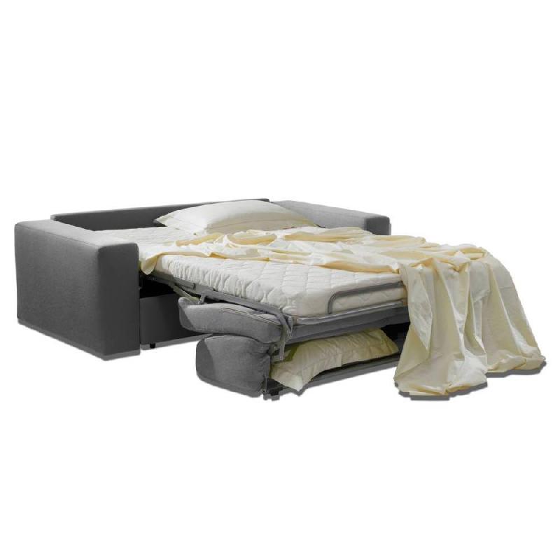 Canapé-lit Dreamer Express - Sommier à lattes 140x197 cm avec matelas 16 cm - Tweed gris silex_3