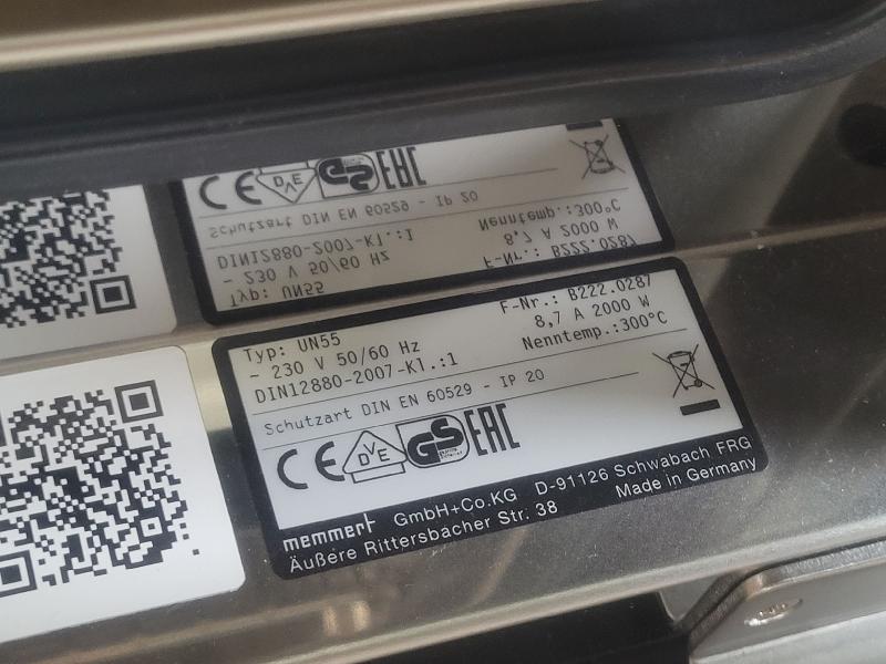 Incubateur / étuve MEMMERT UN 55 avec convection naturelle 300°C_3