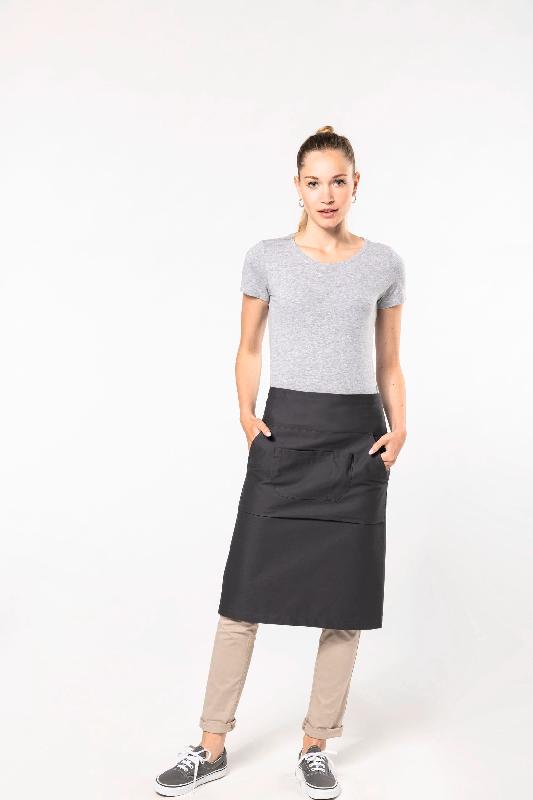 Tablier coton long - Kariban - Réf: K887 - Denim vieilli - 100% coton - Taille unique_3