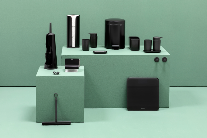 Ensemble d'accessoires pour la salle de bains Brabantia ReNew - kit de 3 - Dark Grey - UGS280368_3