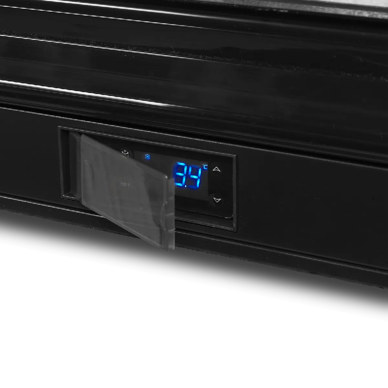 Arrière bar réfrigéré 1 porte DB126H noir TEFCOLD_3