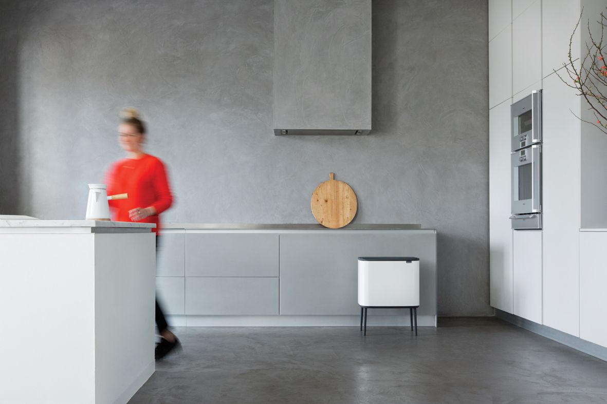 Poubelle à pédale Bo Touch Bin - 3 compartiments de 11L - Acier - Garantie 10 ans - Brabantia - White_3