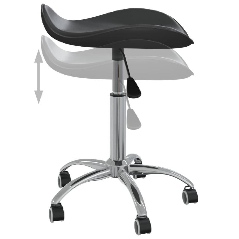 Vidaxl tabouret de salon et spa noir similicuir 323684_3