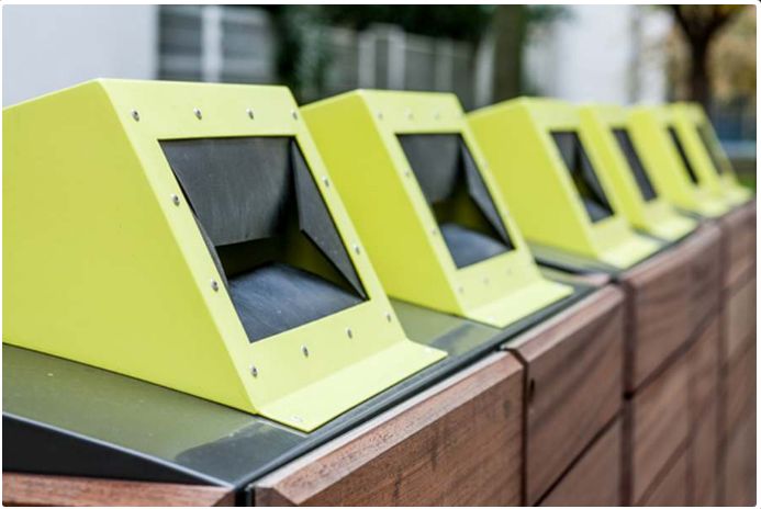 Cache-conteneurs compacts et faciles à installer