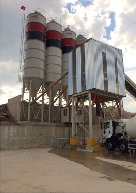 Promax S160 Centrale à Béton Fixe - 160 m³/h - Mélangeur Twin Shaft et Silo jusqu'à 500 tonnes_3