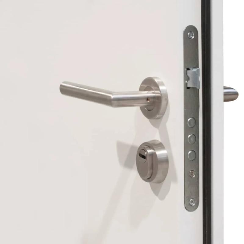 Vidaxl porte d'entrée blanc 100x200 cm aluminium 3190532_3