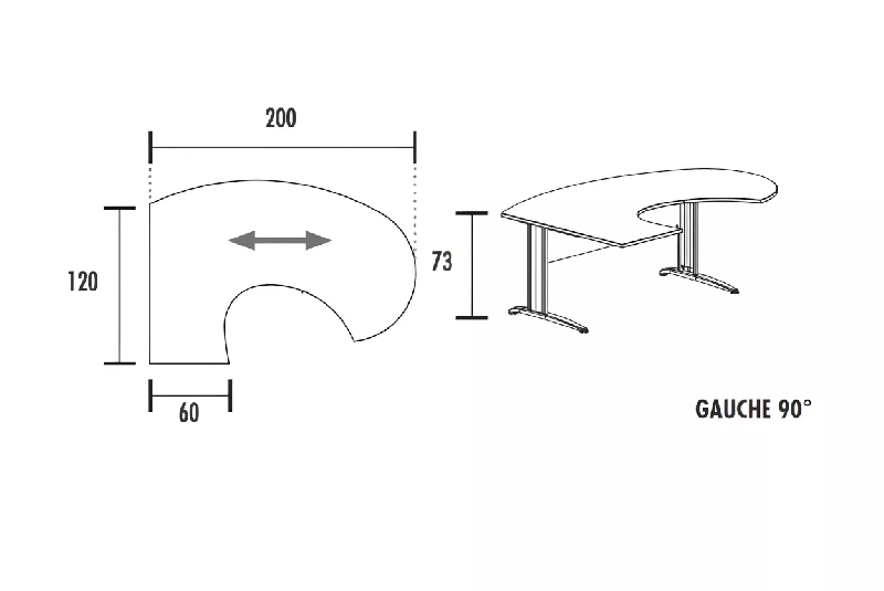 Bureau d'angle compact piètement métal So Borox_3