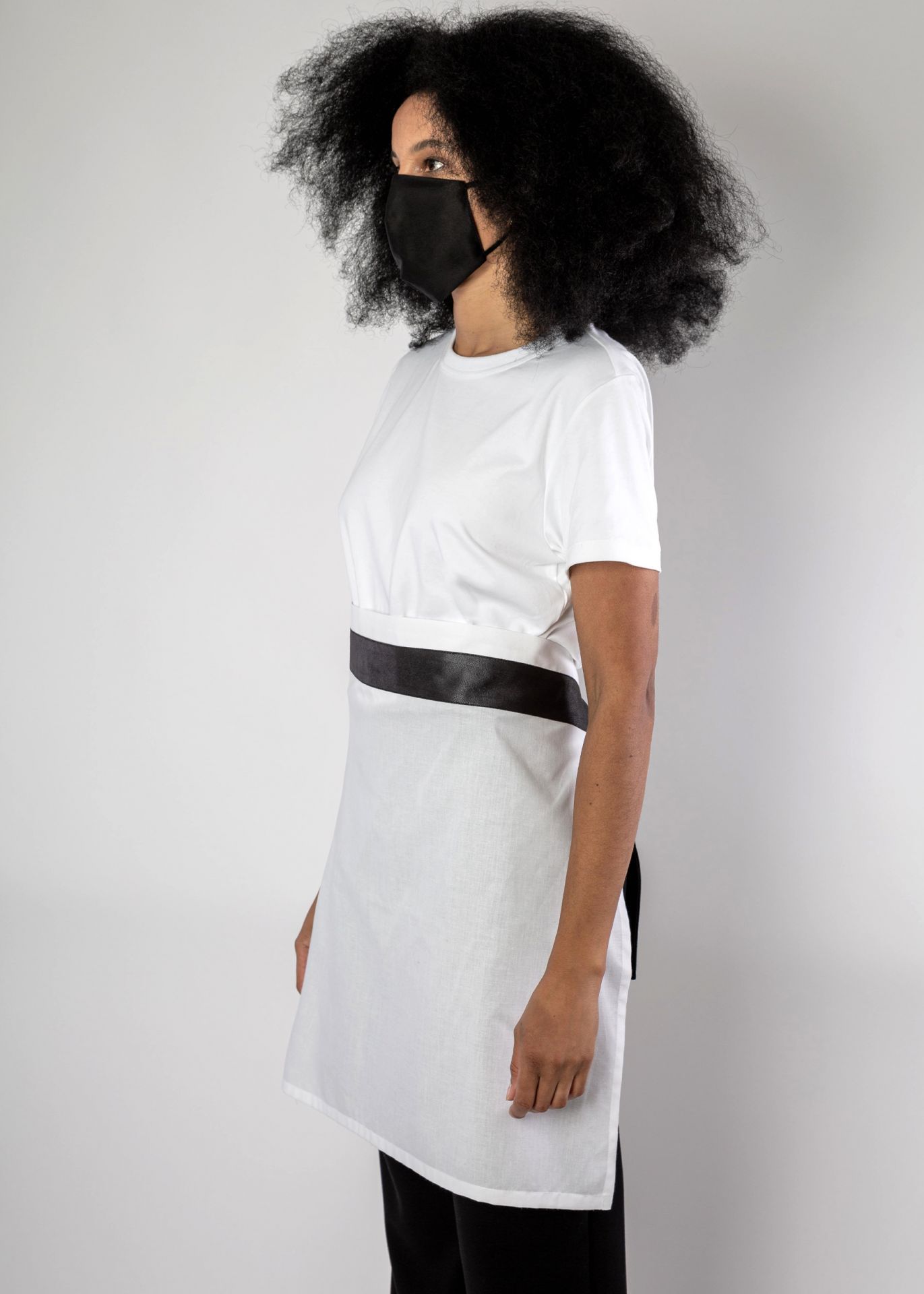 Tablier court - modèle Bandol - personnalisable, made in France, ceinture cuir ou simili-cuir_3