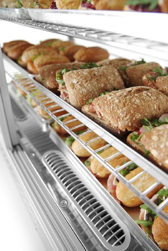Vitrine réfrigérée de présentation pâtisserie positive 160L HENDI_3