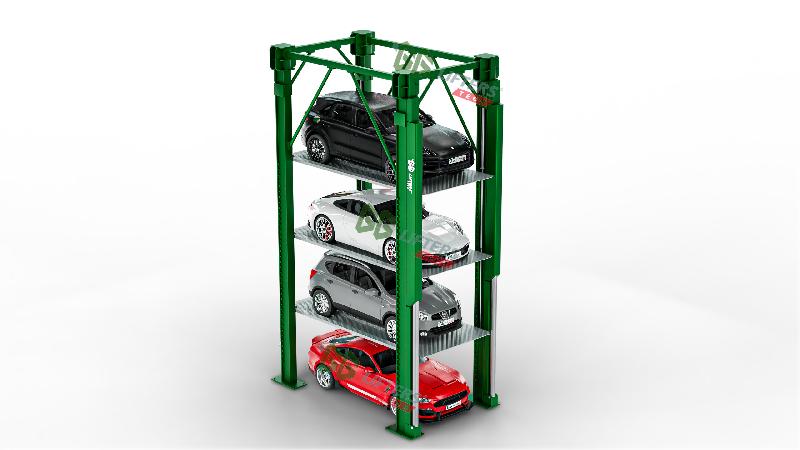 Pfs30/g+3 Élévateur de stationnement quadruple avec système hydraulique pour 4 voitures_3