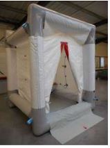 Douche de décontamination - armature gonflable 2m x 2m x 2.5m - buses, poire de douche et options_3