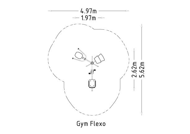 Équipement de fitness extérieur - Station multi-fitness Flexo 3 en 1 - Gym Flexo 8040503-2 - Hags_3