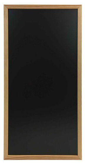 Ardoise menu murale - cadre bois grand format - 920 x 470 mm - Écriture double face - Fabrication française_3